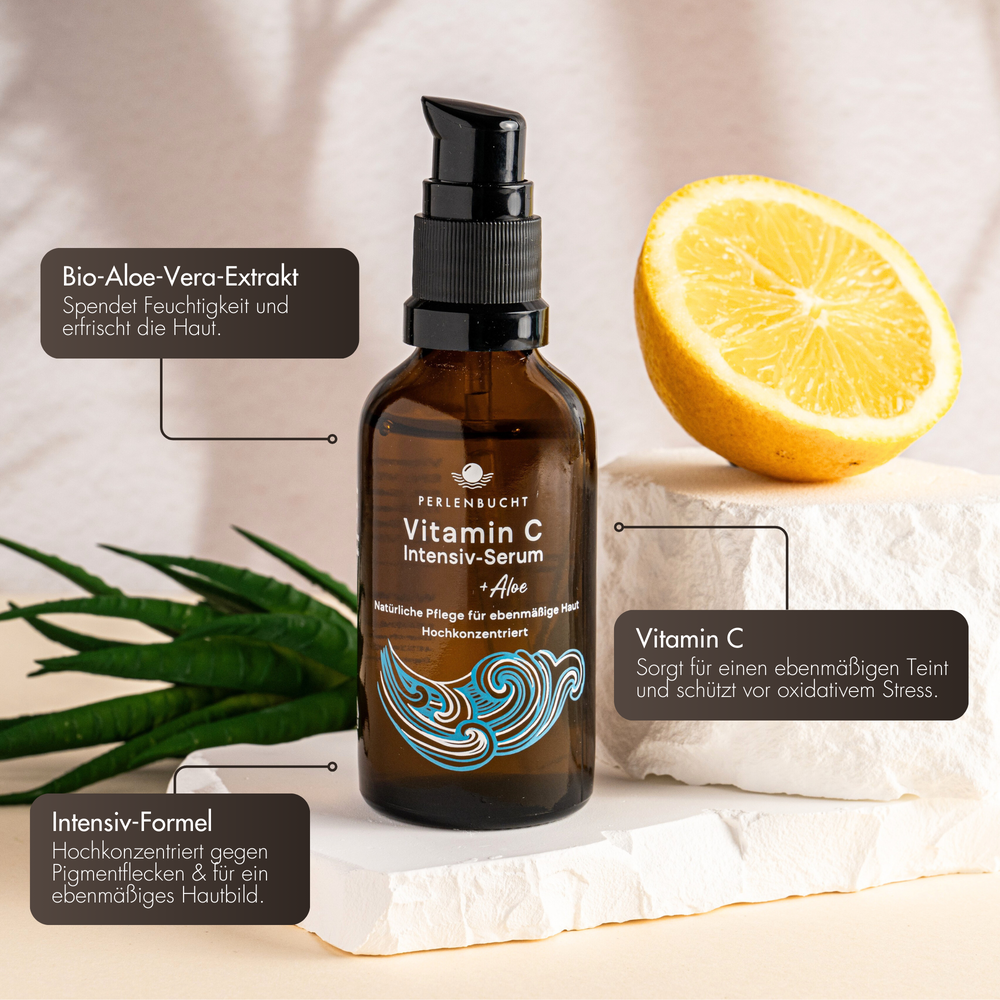 vitamin c serum aloe vera Vitamin C Intensive Serum + Aloe – PERLENBUCHT